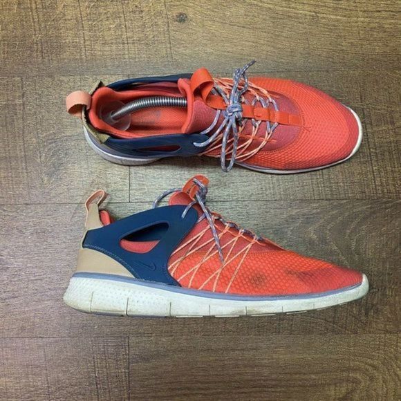 Mens Nike Free Viritous Running‎ Gym Athletic Bright Crimson Shoes Size 12 M GUC - Picture 1 of 7